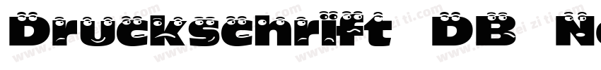 Druckschrift DB Normal字体转换